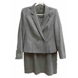 A Patrick Shea Creation‎ Wool Skirt Suit VTG Women's 12 Grey Business